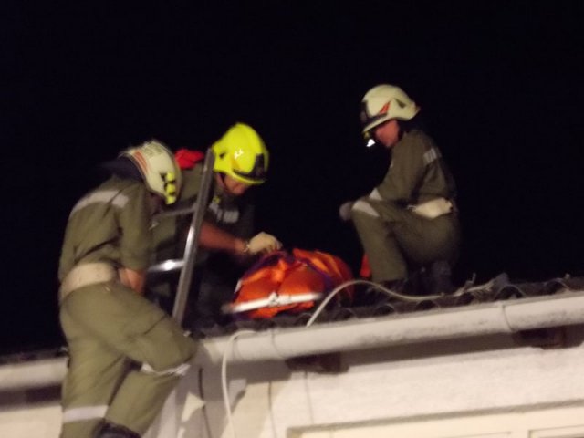 2014 Personenrettung Leitereinsatz