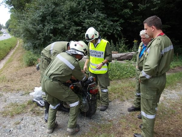 Motorradbergung Richtung Kirchfidisch