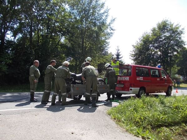 Motorradbergung Richtung Kirchfidisch